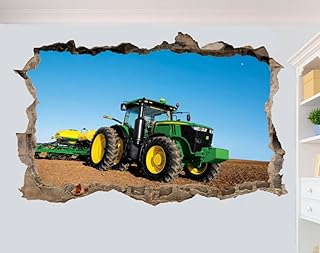 MODERN TRACTOR FARMING TOOLS ART WALL STICKER ROOM OFFICE DECOR DECAL MURAL