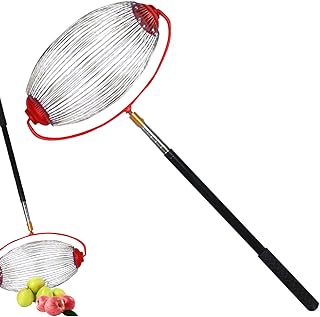 Collecteur De Noix Télescopique, Outil De Récolte, Collecteur De Fruits À roulettes, Ramasseur Télescopique pour Châtaignes, Noix, Noisettes, Marrons Et Autres Fruits À Coque