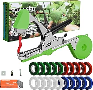 Machine À Taper Nouer Branches,Machine À Taper,Outil Agriculture Manuelle pour Attaches Plantes,Machine de Fixation de Plantes Ensemble d
